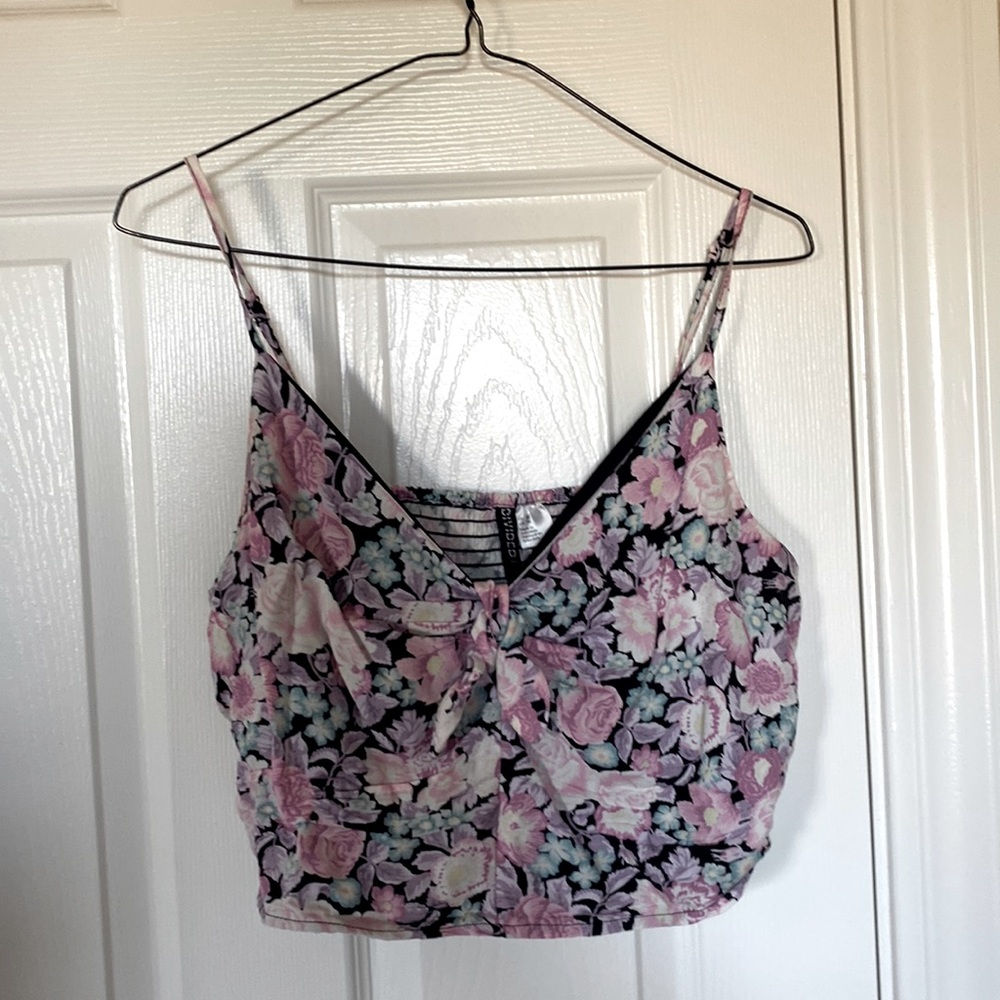 Flower pattern tank top
